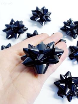 Geschenkschleifen Set schwarz selbstklebend